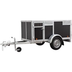 Remorque 4 chiens marron BW Trailers